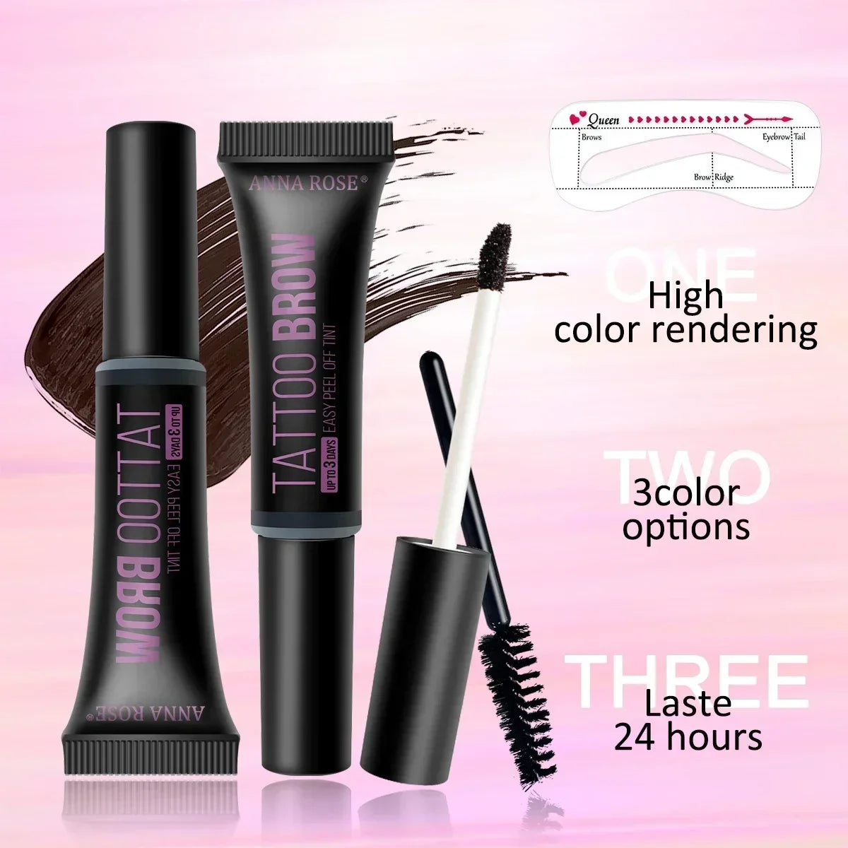 3D Peel-Off Eyebrow Tint Gel – Waterproof Long-Lasting Brow Dye Eyebrow Tint Gel Qme