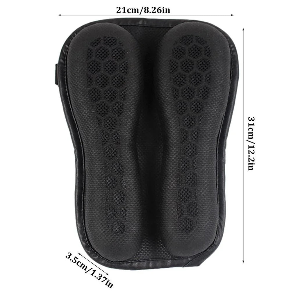 Motorcycle Seat Cushion 3D Honeycomb Gel Anti-Slip Pad Motorcycle Seat Cushion Qme black