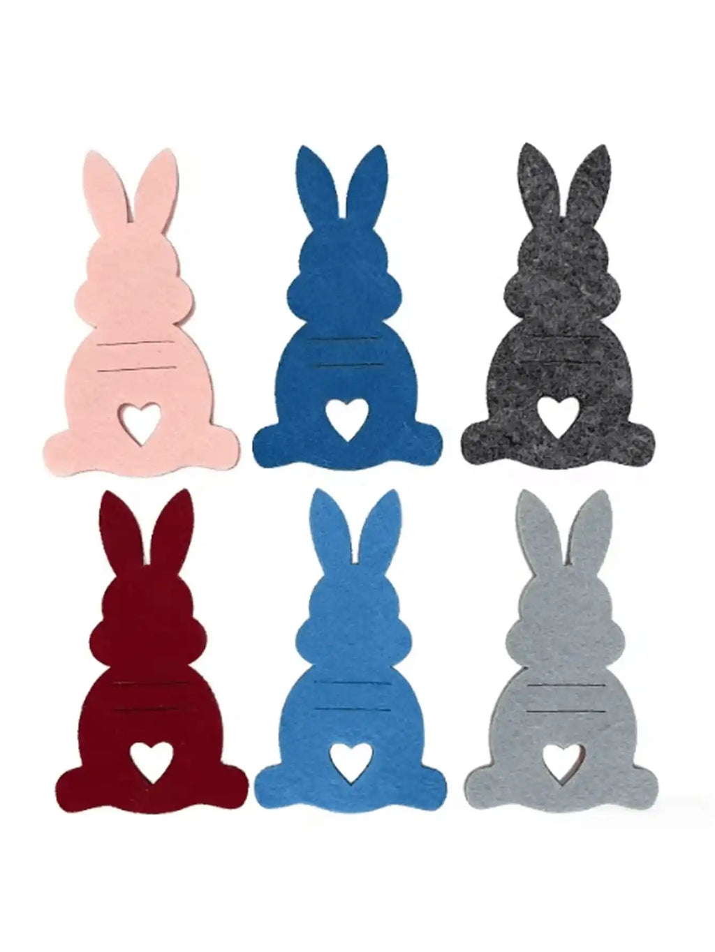 Easter Rabbit Felt Cutlery Roll Bag | Knife & Fork Organizer Cutlery Storage Bag Qme 6pcs Other