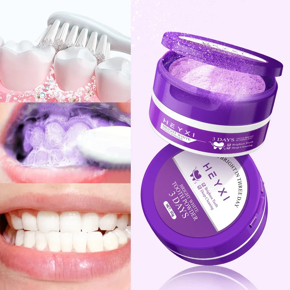 Purple Tooth Powder – Deep Cleansing Fresh Breath Formula Tooth Powder Qme