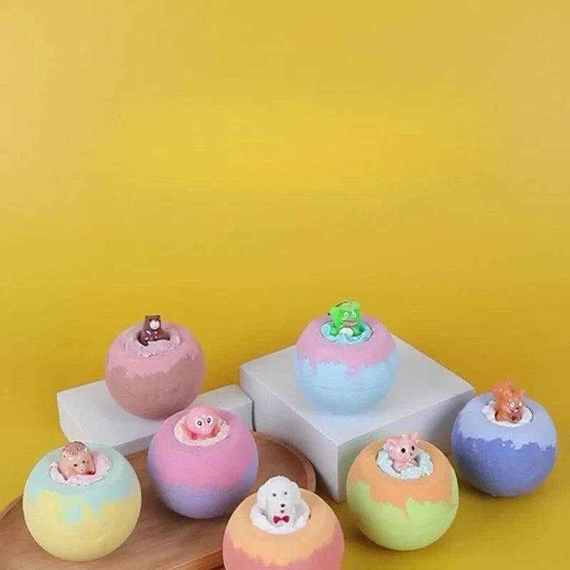 Mermaid Bath Bomb with Surprise Toy Inside | 100g Sea Salt Kids Bath Bomb Qme
