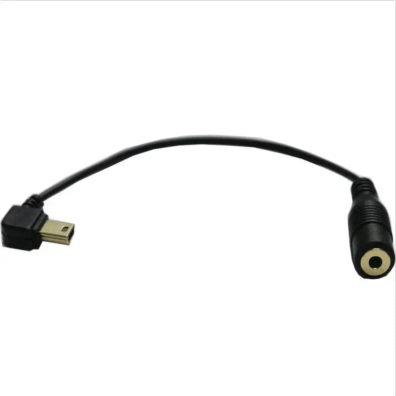 3.5mm Jack to Mini USB Audio Adapter for Sports Cameras Audio Cable Adapter Qme Default Title