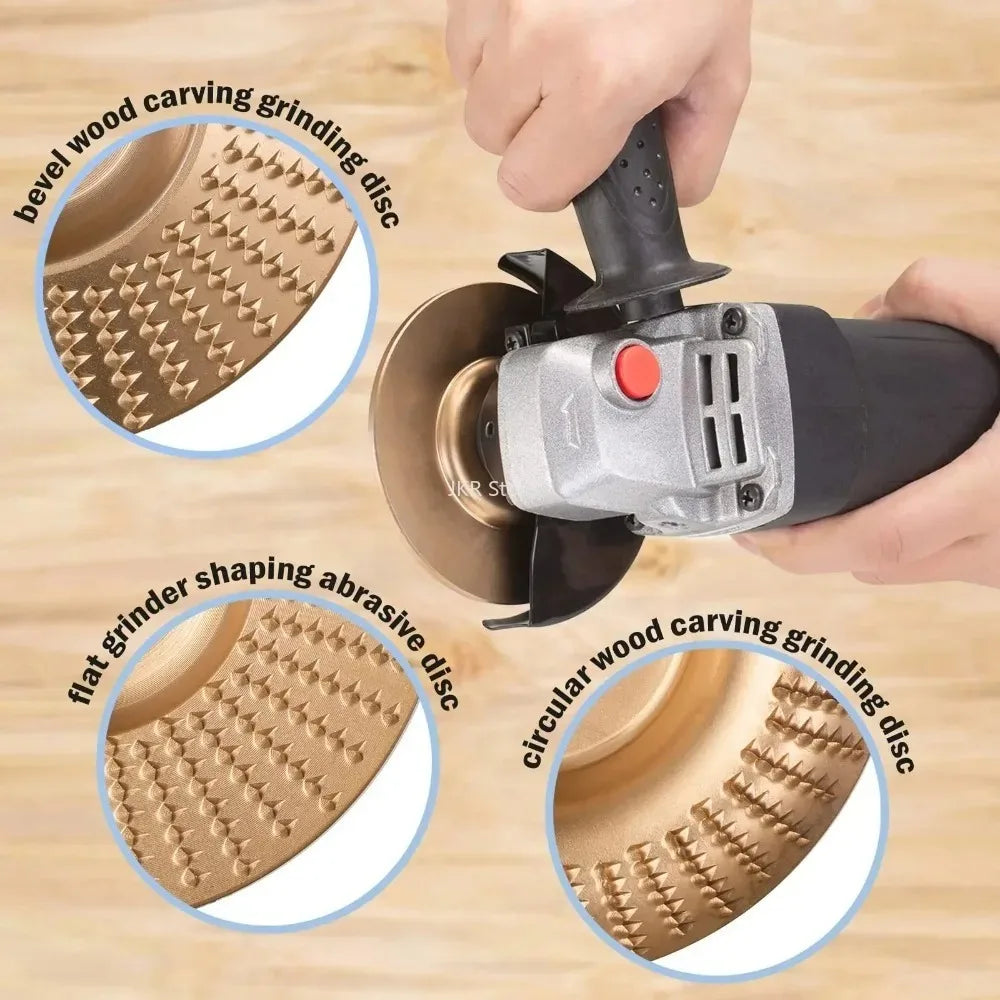 Wood Shaping Grinding Disc – Angle Grinder Carving Wheel Grinding Carving Disc Qme