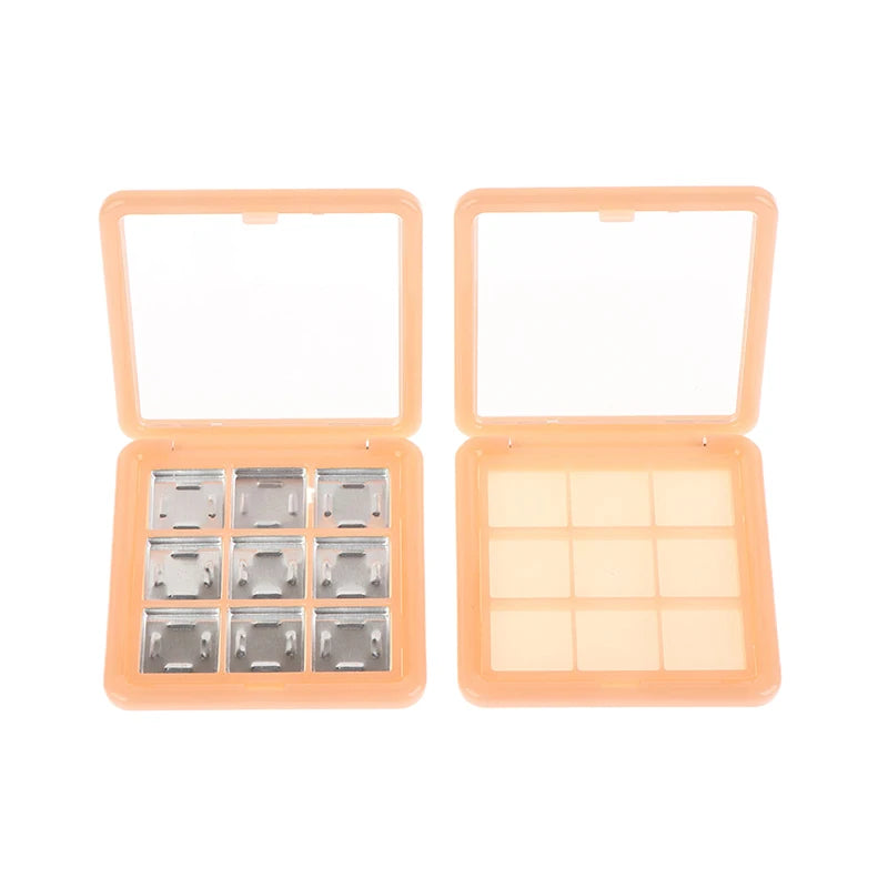 DIKALU 9-Grid Empty Eyeshadow Palette – DIY Makeup Storage Eyeshadow Palette Case Qst