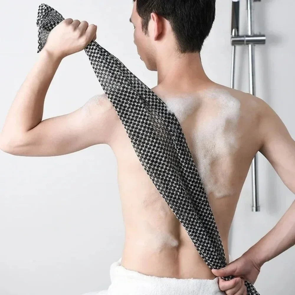 Antibacterial Exfoliating Bath Towel – Rich Foam Shower Cloth Exfoliating Shower Cloth Qme