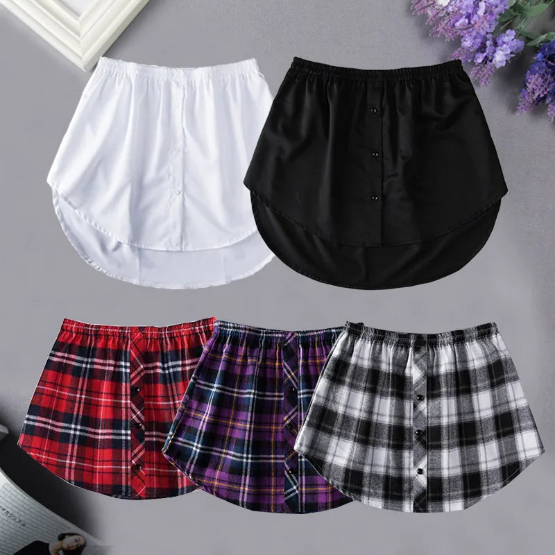 Women's Detachable Fake Shirt Hem Underskirt | S-5XL, 7 Colors Detachable Underskirt Qme