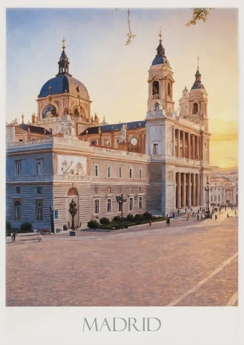 Spain Canvas Poster – Seville, Madrid & Palma Wall Art Decor Canvas Wall Art Qst P10 50x70cm Unframed
