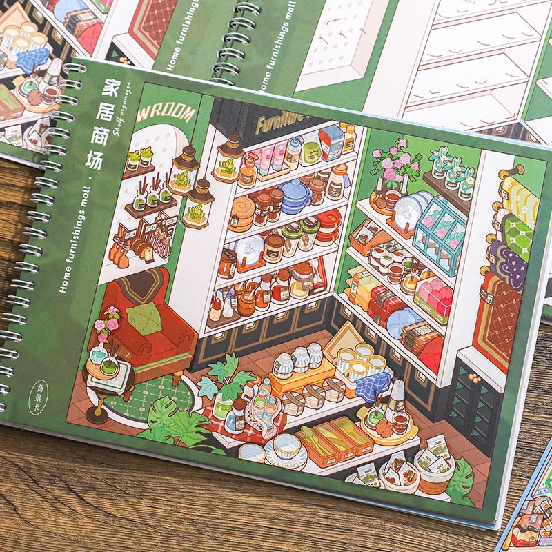 3D Miniature Scene DIY Stacking Stickers – Kids Craft Kit DIY Craft Sticker Kit Qme