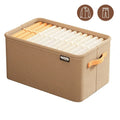 Foldable Clothing Storage Bag – Steel Frame & Large Capacity Clothing Storage Bag Qme khaki 48x28x25CM