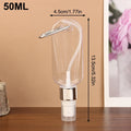 Travel Bottles Carabiner Hook Flip Cap – Lotion & Perfume Travel Bottle Set Qme 50ml Silver