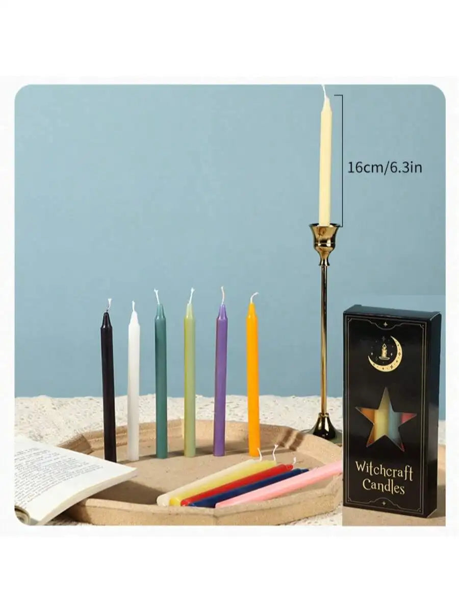 Brown Soy Wax Smokeless Candles | Wedding & Dinner Décor Decorative Candle Set Qme 12pcs