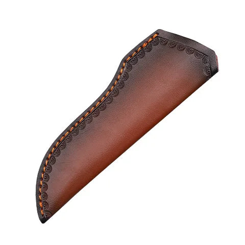 22cm Embossed Leather Knife Scabbard – Hunting & Camping Sheath Leather Knife Sheath Qst Default Title