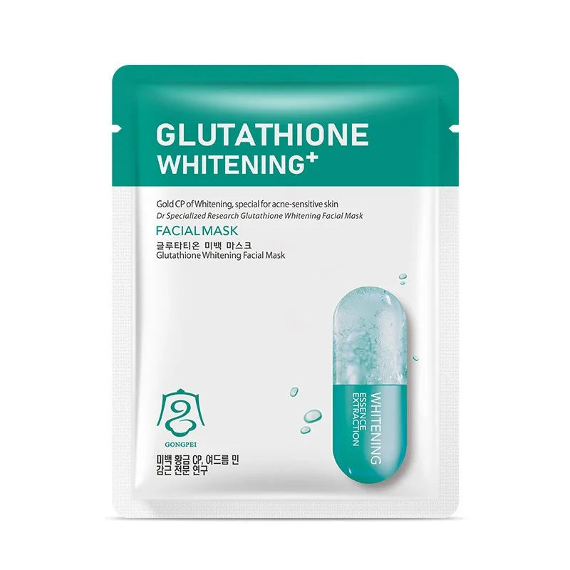 Whitening Sheet Mask – Deep Hydrating Brightening Face Mask Brightening Sheet Mask Qst Glutathione
