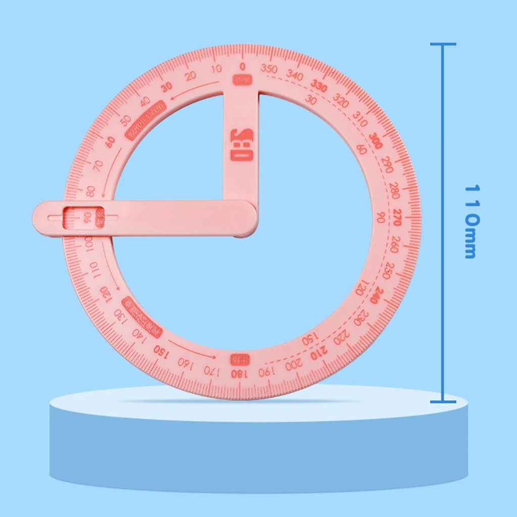 360° Activity Protractor – Student Angle Reader & Teaching Aid Student Protractor Qme