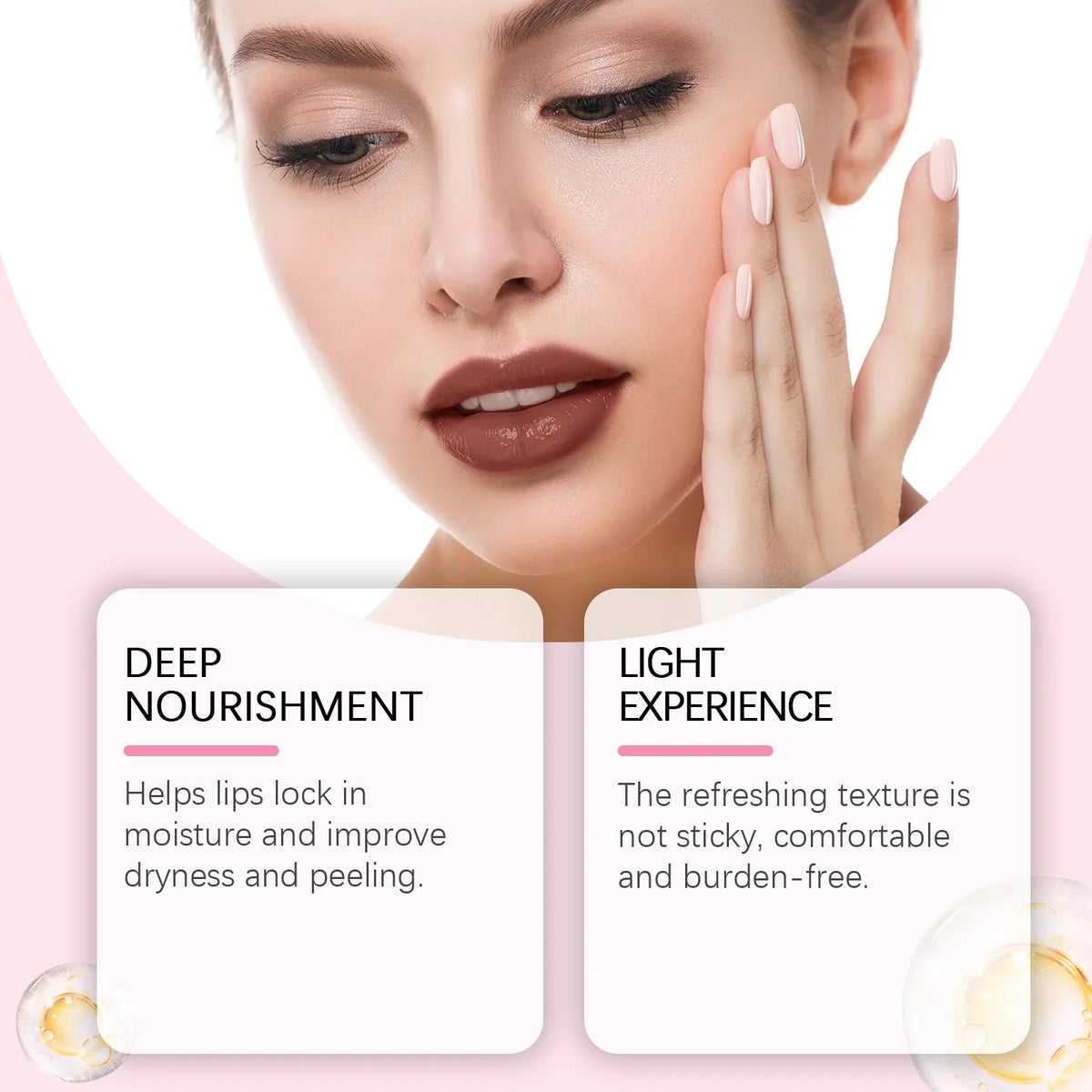 Qme Mirror Lip Oil Gloss – Long-Lasting Stain & Moisture Lip Oil Gloss Qme