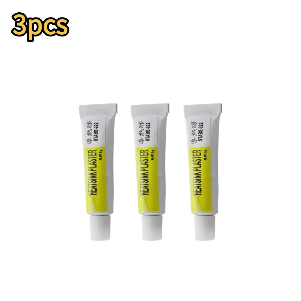 STARS-922 Thermal Silicone Heatsink Adhesive Cooling Paste Thermal Adhesive Paste Qme 3pcs