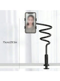 360° Rotating Flexible Phone Holder Stand for Live Streaming Phone Holder Stand Qme black