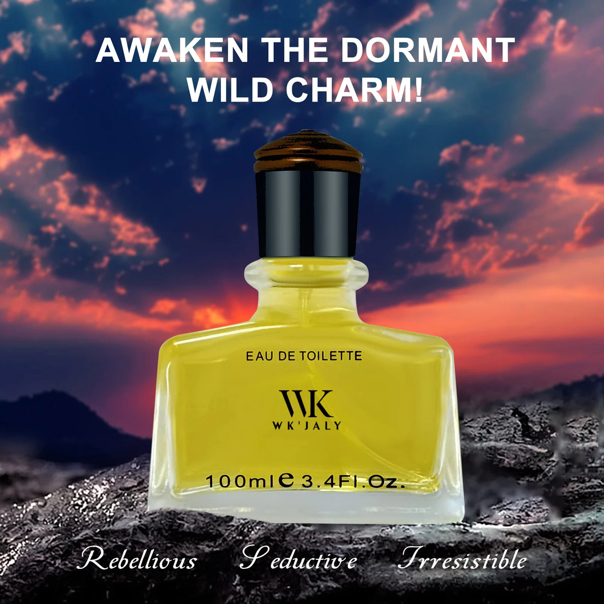 WK'JALY Men's Eau De Toilette Woody Aromatic Spray 100ml Men's Eau De Toilette Qst
