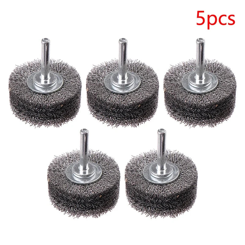 Stainless Steel Wire Brush Wheel 50mm Rotary Polishing Tool Rotary Wire Brush Qme 5pcs