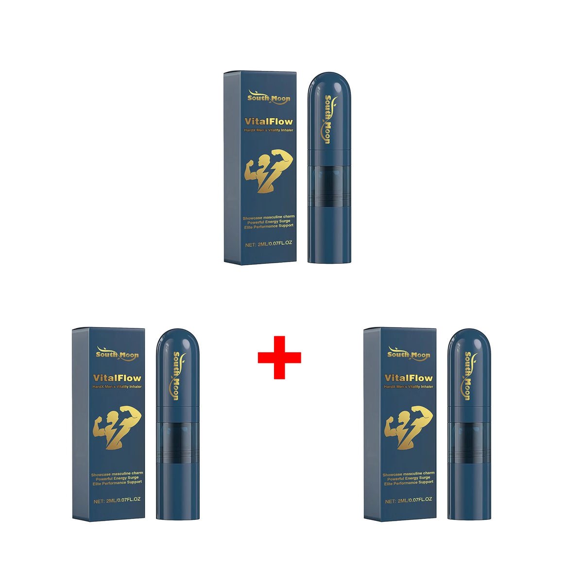 South Moon Men's Energizing Nasal Inhaler – Focus & Refresh Aromatherapy Inhaler Qst 3pcs