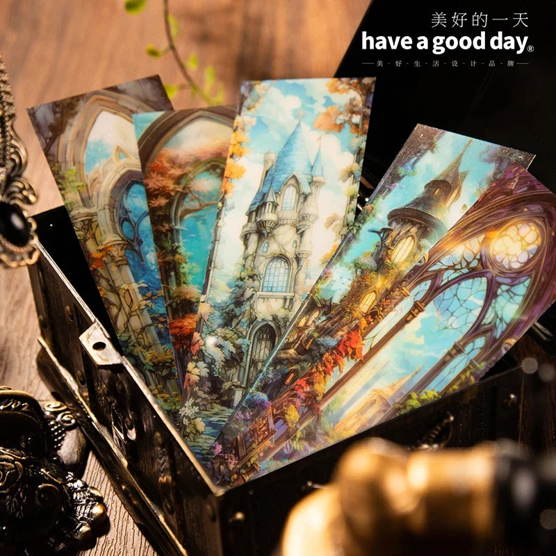 Transparent PVC Bookmarks – Decorative Reading Accessories 5 Pack PVC Bookmark Set Qme