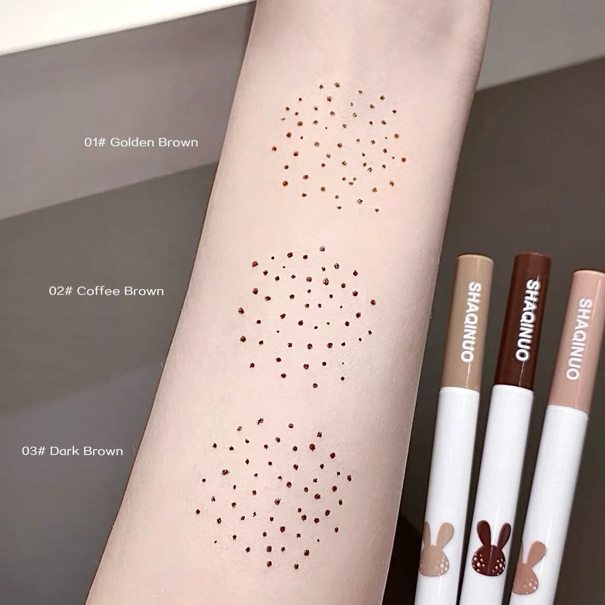 SHAQINUO Waterproof Fake Freckles Pen – Natural Lifelike Dots Freckle Makeup Pen Qme