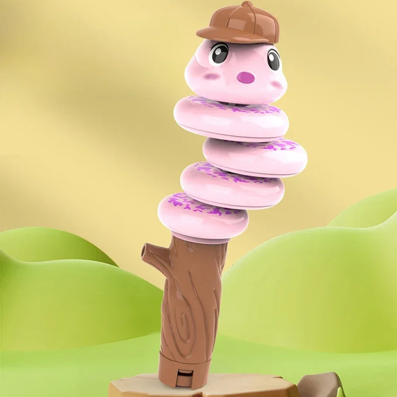 Whistling Snake Toy – Twisting Animal Noise Maker for Toddlers Novelty Noise Maker Toy Qme pink whistle