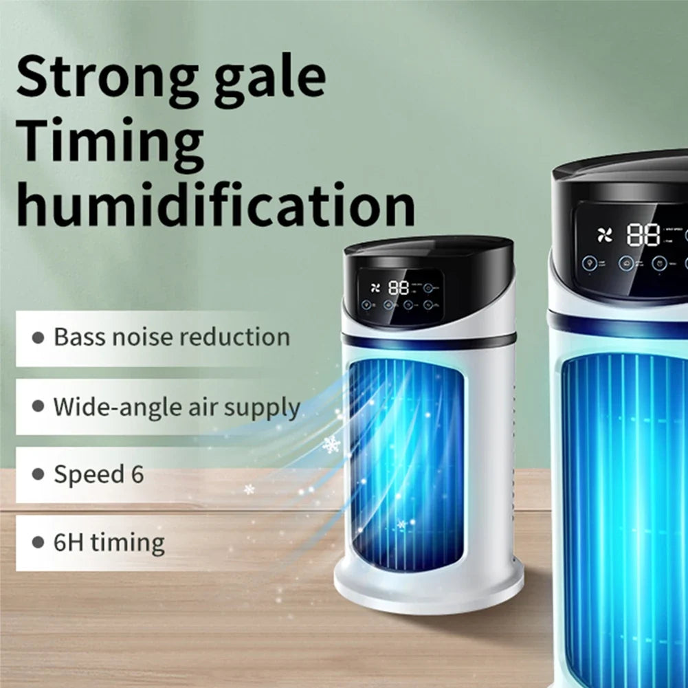 Quiet Desk Fan – 6 Speed Adjustable Airflow & Circulation Desk Fan Qme