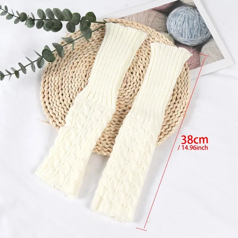 Kids Twist Knitted Leg Warmers – Baby Girls Cute Knee Socks Kids Leg Warmers Qme