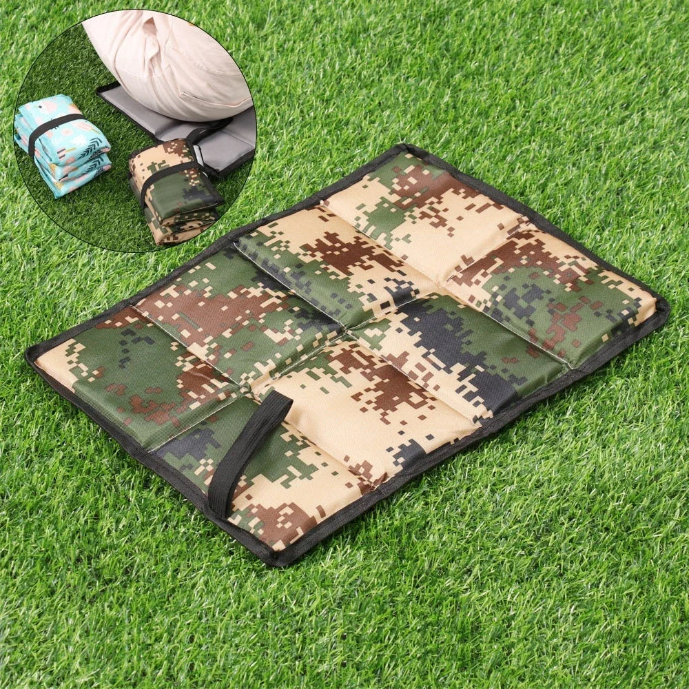 Waterproof Folding Sitting Pad – Oxford Cloth Hiking Beach Mat Folding Sitting Pad Qme