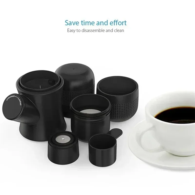 MiLESEEY B15C Portable Handheld Espresso Maker – Travel & Office Portable Espresso Maker Qst