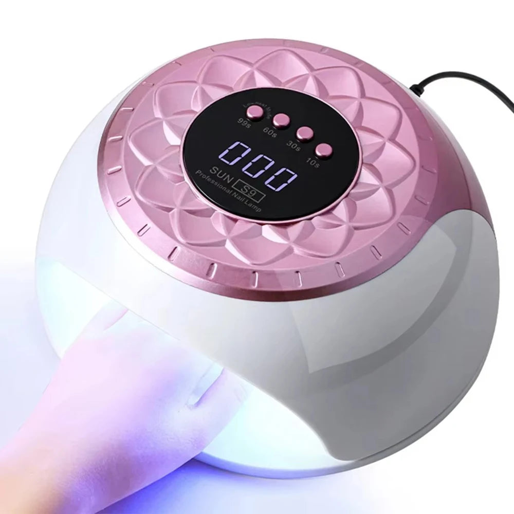 268W UV LED Nail Lamp – 57-Bead Gel Polish Dryer | Salon Use UV LED Nail Lamp Qst