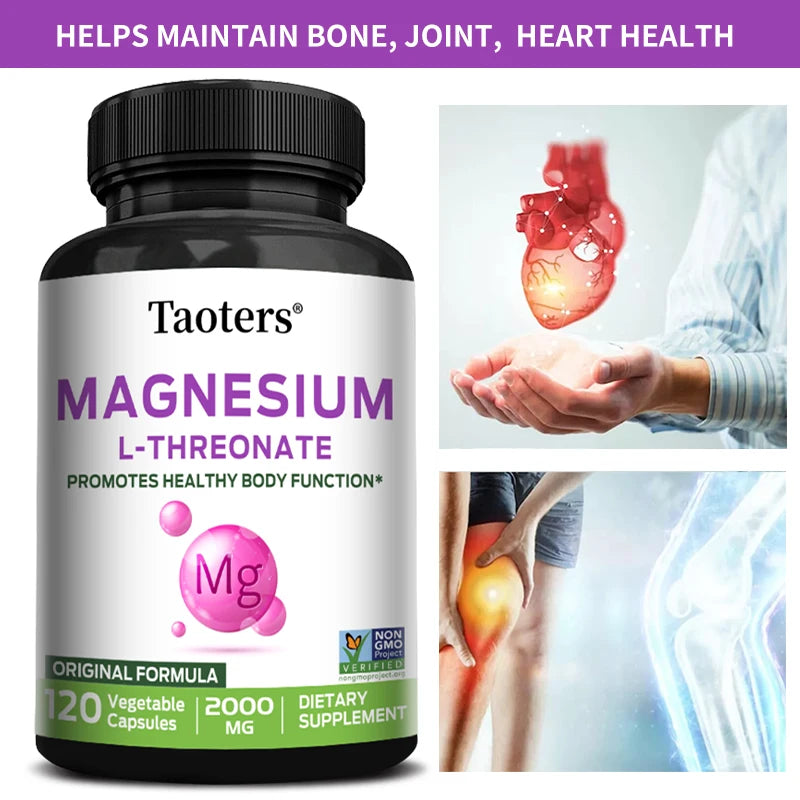Magnesium L-Threonate Capsules – Focus, Memory & Sleep Support Magnesium Supplement Qst