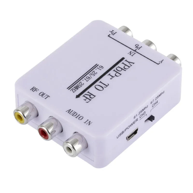 YPbPr to RF Audio Converter | Single Wire Signal Transmission AV Signal Converter Qme