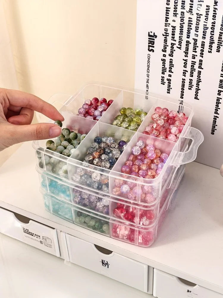 Clear Stackable Jewelry & Toy Organizer Box – 1–4 Tier Stackable Organizer Box Qme