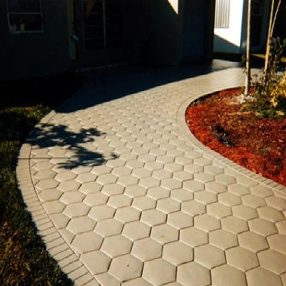 DIY Concrete Path Maker Mold – Reusable Stone Brick Paver Garden Paver Mold Qme