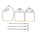 3-Pack Portable Parrot Perch Stand – Indoor Bird Training Rack Bird Perch Stand Qme Default Title