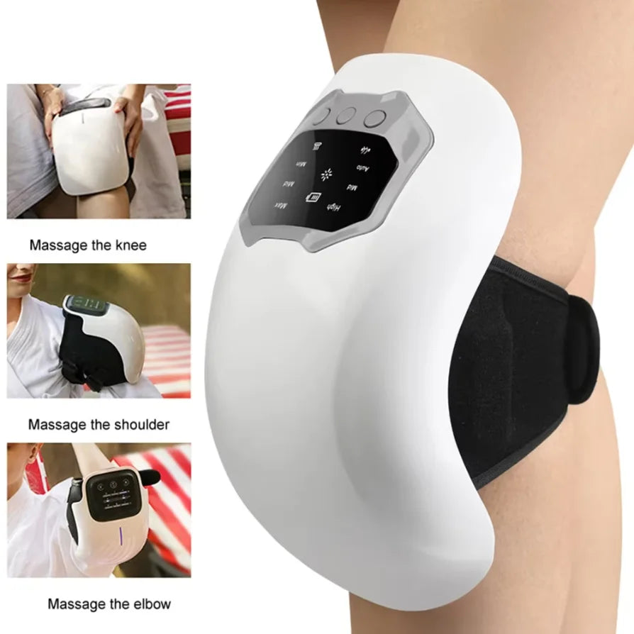 3-in-1 Wireless Knee Massager – Heat, Vibration & Air Pressure Electric Knee Massager Qst