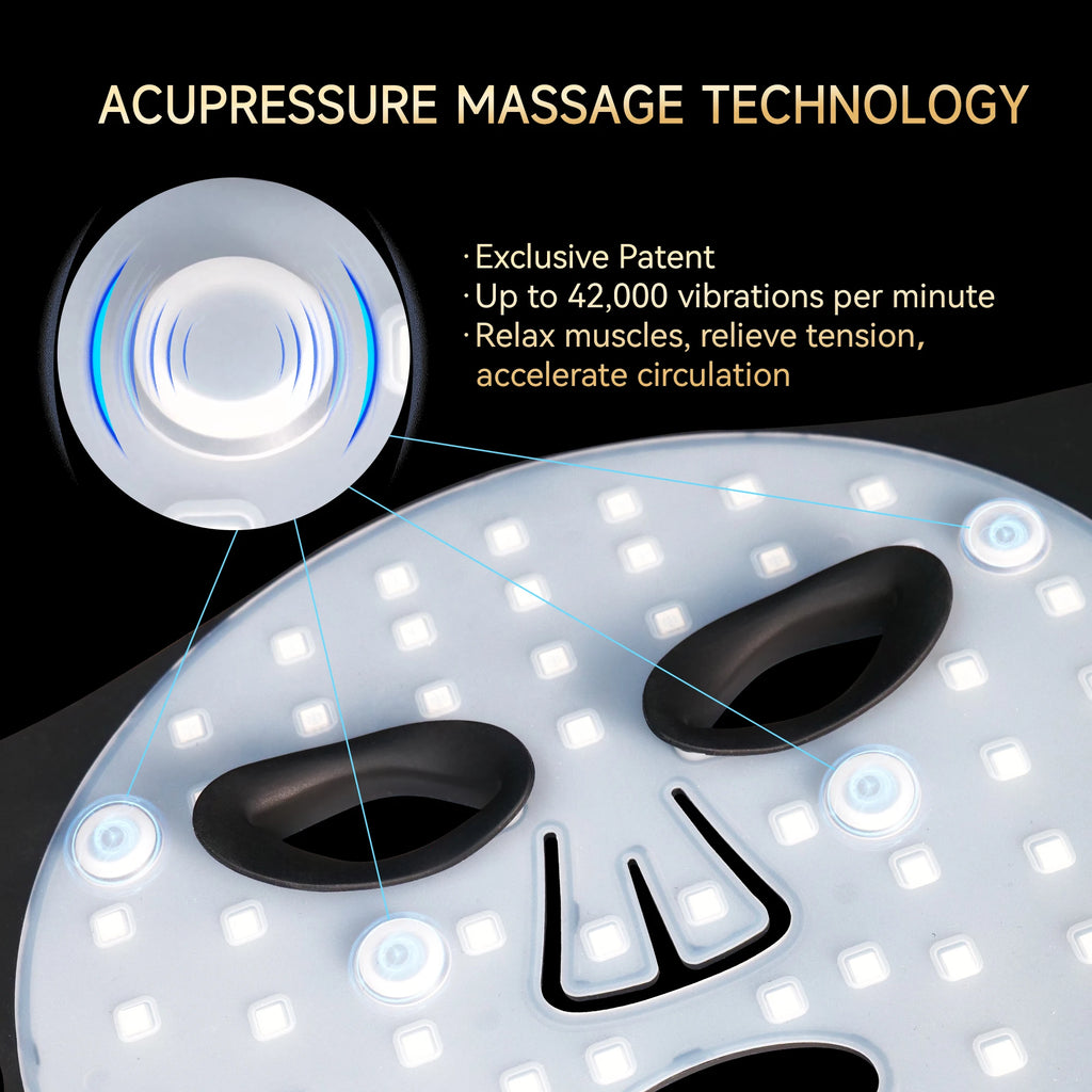 Hello Face L300 LED Light Therapy Mask – Wireless Vibration LED Therapy Mask Qst