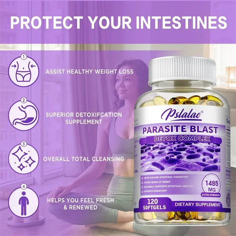 Parasite Blast Detox Complex – Digestive & Immune Support Detox Supplement Qst