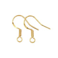 18K Gold Plated Hypoallergenic Earring Hooks – 5 Pairs Earring Hooks Qme 2-5 Pairs