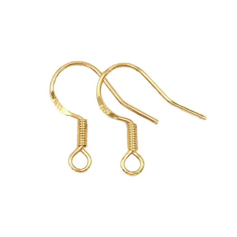18K Gold Plated Hypoallergenic Earring Hooks – 5 Pairs Earring Hooks Qme 2-5 Pairs