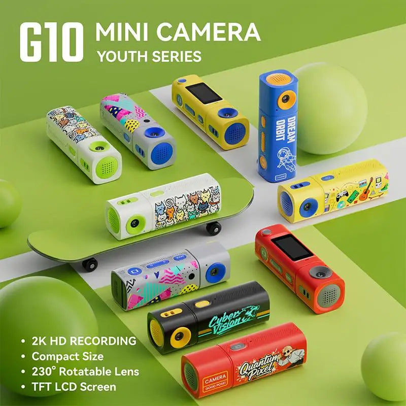 G10 2K HD Thumb Mini Camera | Compact Sports Camcorder Mini Sports Camcorder Qme