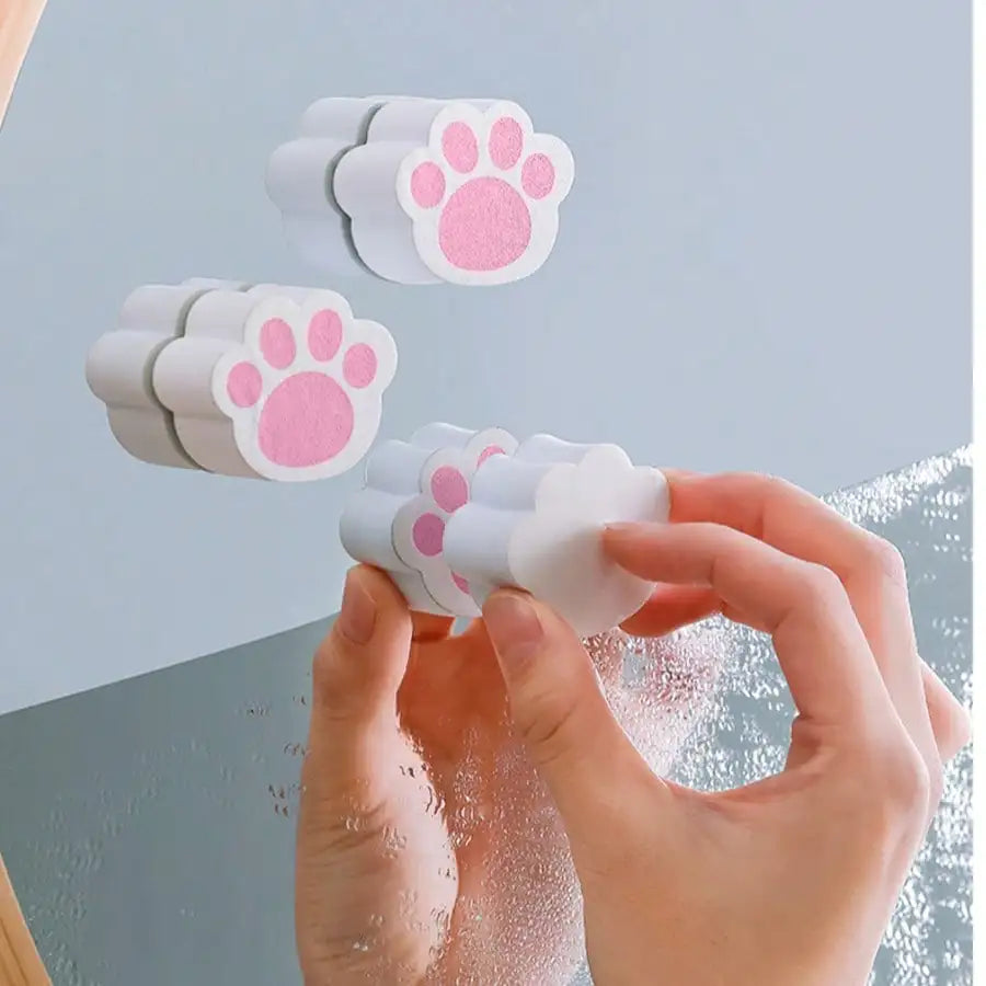 Pink Cat Claw Abrasive Cleaning Pad – Sink, Tub & Mirror Abrasive Cleaning Pad Qme