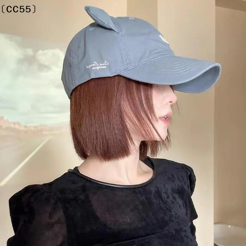 Women's Cat Ear Beret – Woolen Octagonal Duckbill Hat Women's Beret Hat Qst