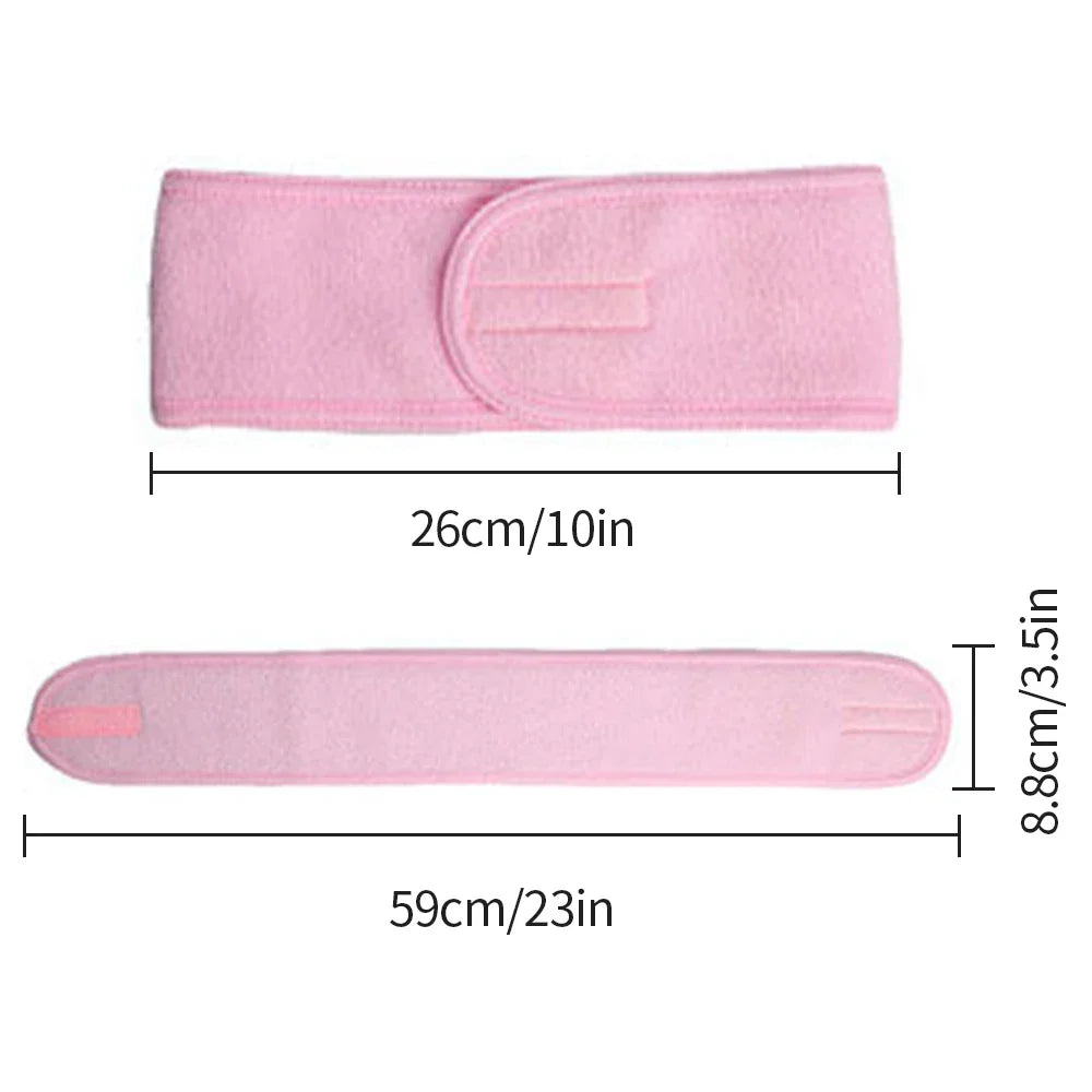 Eyelash Extension Makeup Headband | Adjustable Spa Face Wash Band Makeup Headband Qme