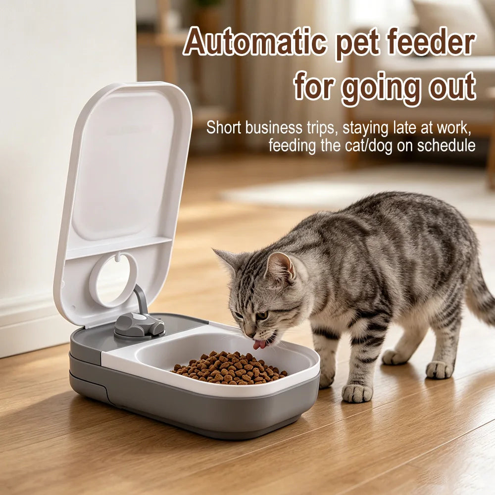 Automatic Pet Feeder Timed Dispenser for Cats & Small Dogs Automatic Pet Feeder Qst