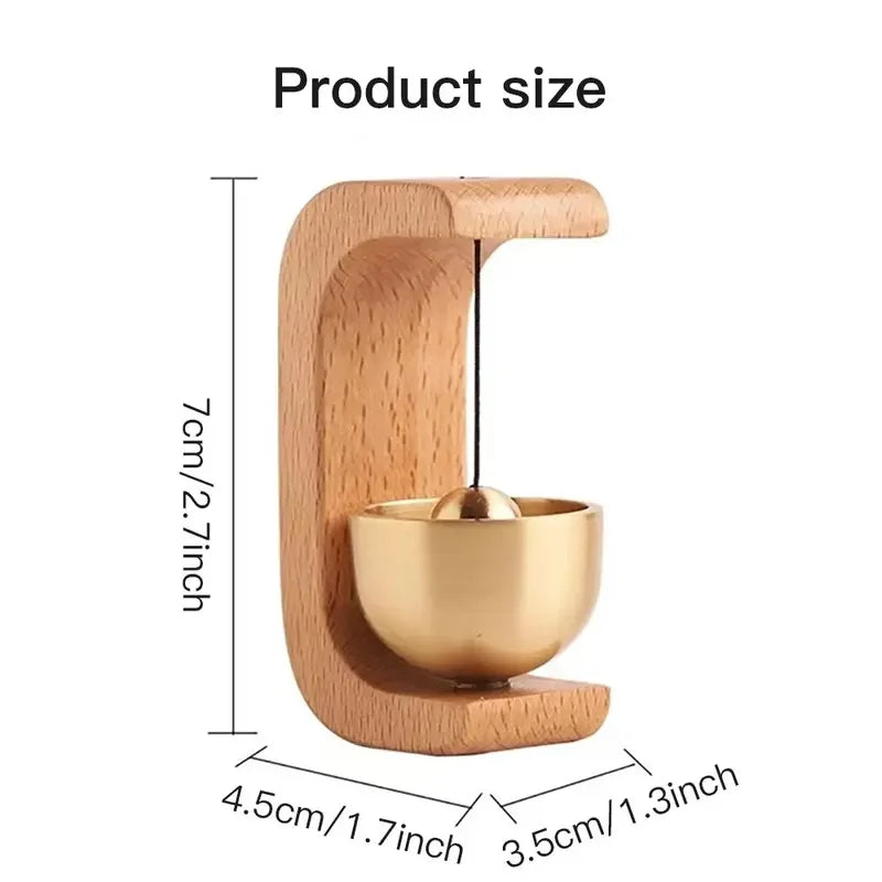 Magnetic Beech Wood Door Entry Bell – Wind Chime for Car & Home Wood Door Wind Bell Qme