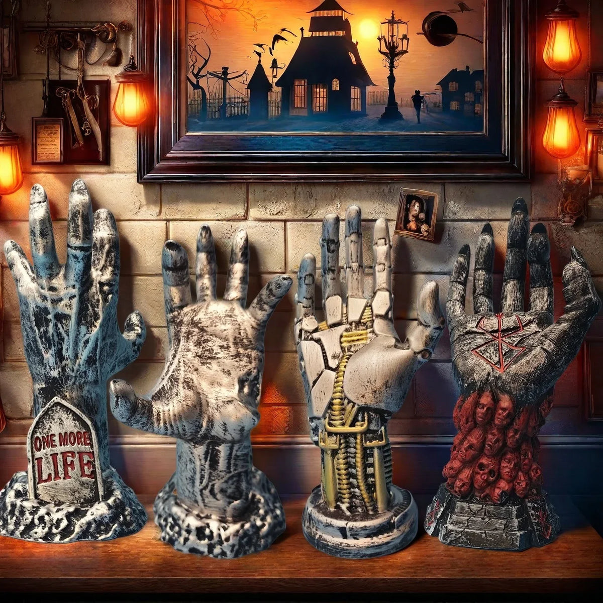 Devil's Hand Halloween Resin Ornament – Outdoor Decor Halloween Ornament Qme