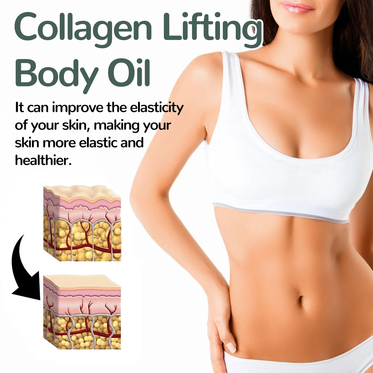 Collagen Lifting Body Oil – Firming & Hydrating Massage Oil Firming Body Oil Qme